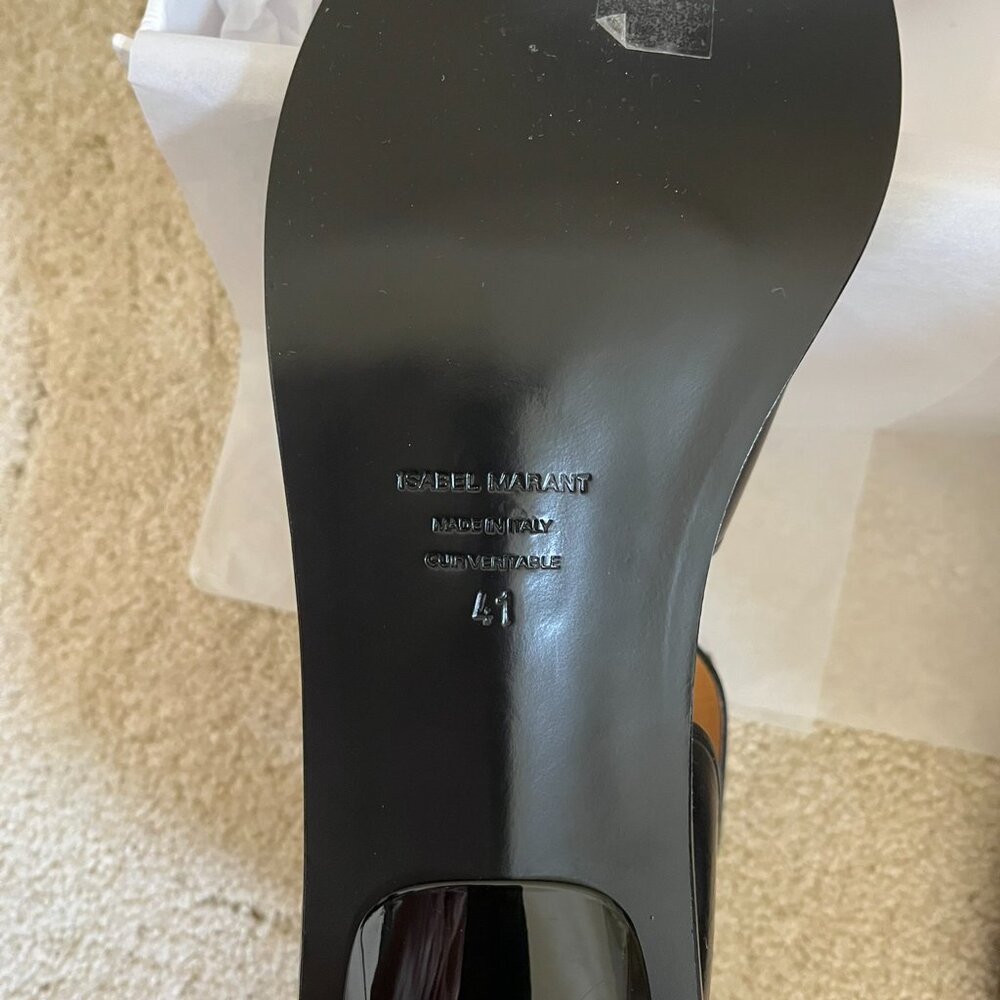 Isabel Marant Black Leather Sandals - New - Picture 2 of 9